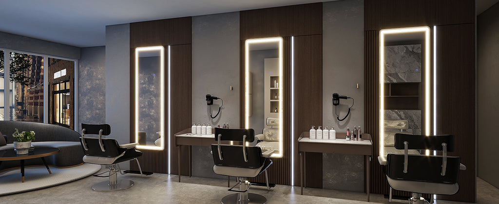 63"x20" Full Length Mirror with Lights,LED Mirror Full Length,Lighted Floor Mirror with Stand,Full Body Mirror with Dimming