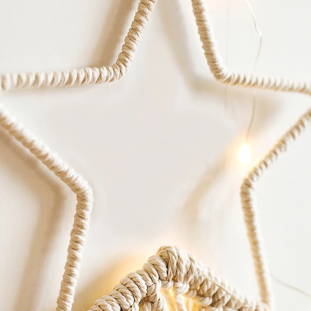 Macrame Dream Catcher Boho Home Decor Moon Ramadan Decoration Macrame Wall Hanging Baby Nordic Room Decoration for Kids Nursery