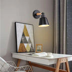 Nordic Wood Wall Lights Bedroom Bedside Lamp Black Creative Modern E27 Wall Lamps Suspension LED Home Lighting Sconce Room Decor