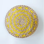 Boho Hand Woven Wall Basket Hanging Home Decorative Rustic Wall Basket Decor Pendants For Kitchen Farmhouse Table Living Room
