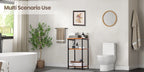 JHK 2/3-Tier End Table Side Tables with Adjustable Feet Small Nightstand Steel Frame Space-Saving for Bedroom Living Room Office