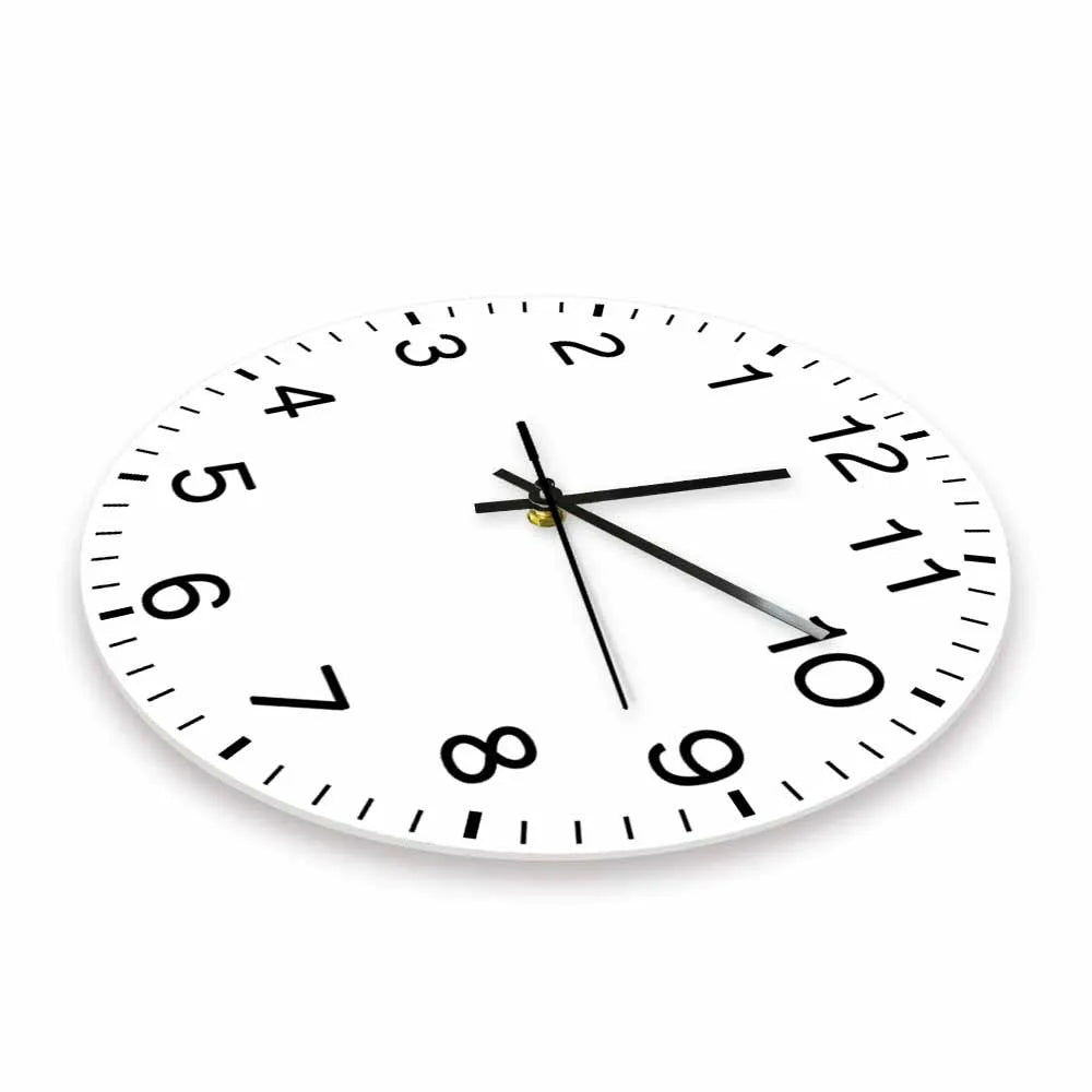 Anticlockwise Reverse Anti Wall Clock Countdown Simple Design Watch Home Decor For Living Room Run Backwards Printed Wall Clock