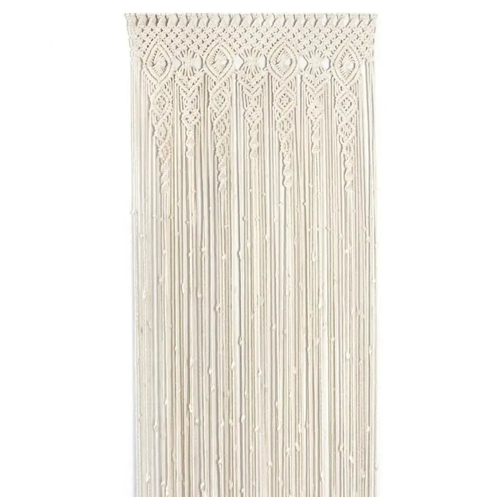 Hand-woven Macrame Door Curtain Bohemia Wall Hanging Tapestry For Home Window Doorway Bedroom Living Room Wedding Backdrop Decor