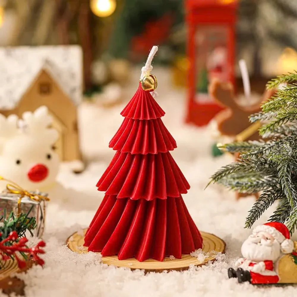 Christmas Tree Candle Scented Candles Aromatherapy Candle Handmade DIY Xmas Gift Holiday Home Ornament