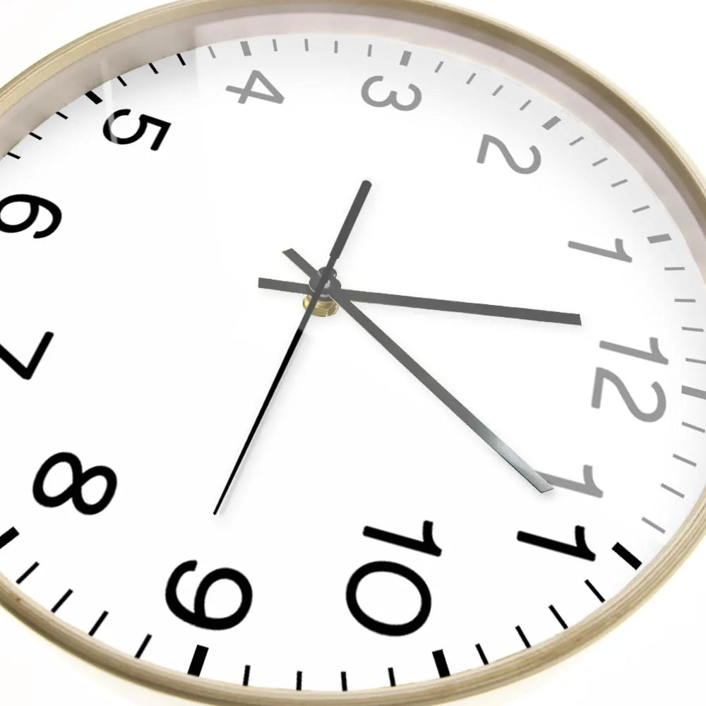 Anticlockwise Reverse Anti Wall Clock Countdown Simple Design Watch Home Decor For Living Room Run Backwards Printed Wall Clock