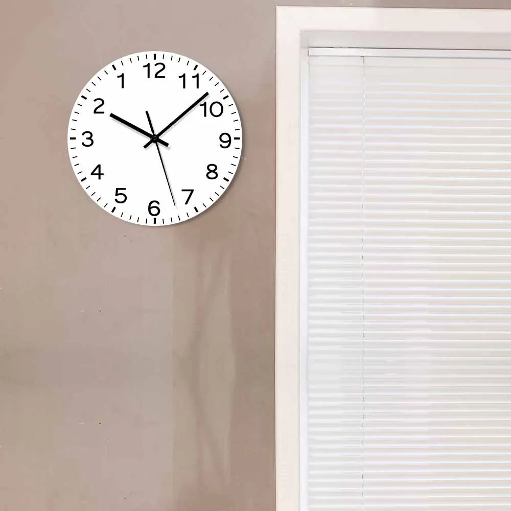 Anticlockwise Reverse Anti Wall Clock Countdown Simple Design Watch Home Decor For Living Room Run Backwards Printed Wall Clock