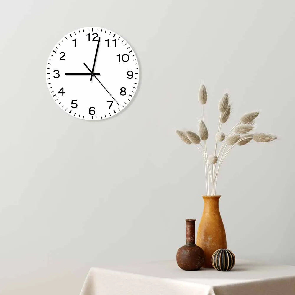 Anticlockwise Reverse Anti Wall Clock Countdown Simple Design Watch Home Decor For Living Room Run Backwards Printed Wall Clock