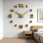 Large 3D Wall Clock Luminous Classic Wall Clocks DIY Digital Clock Wall Watches Stickers Silent Clock for Home Living Room Table