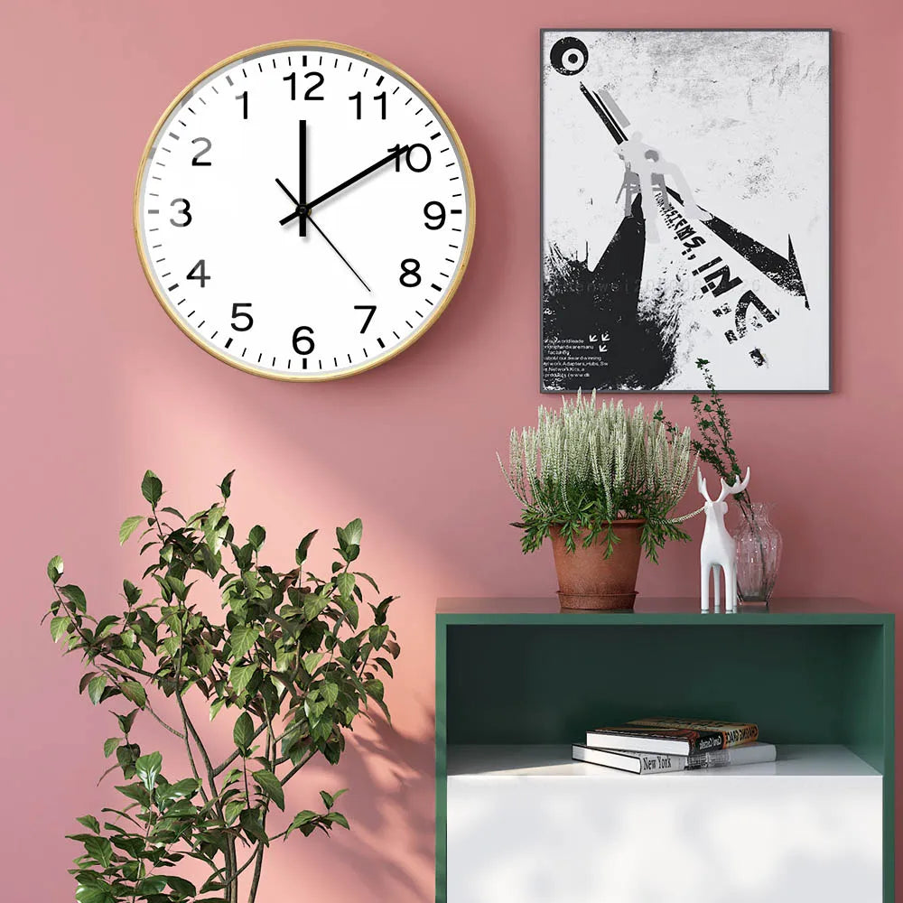 Anticlockwise Reverse Anti Wall Clock Countdown Simple Design Watch Home Decor For Living Room Run Backwards Printed Wall Clock