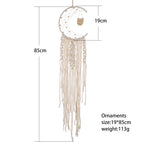 Macrame Dream Catcher Boho Home Decor Moon Ramadan Decoration Macrame Wall Hanging Baby Nordic Room Decoration for Kids Nursery