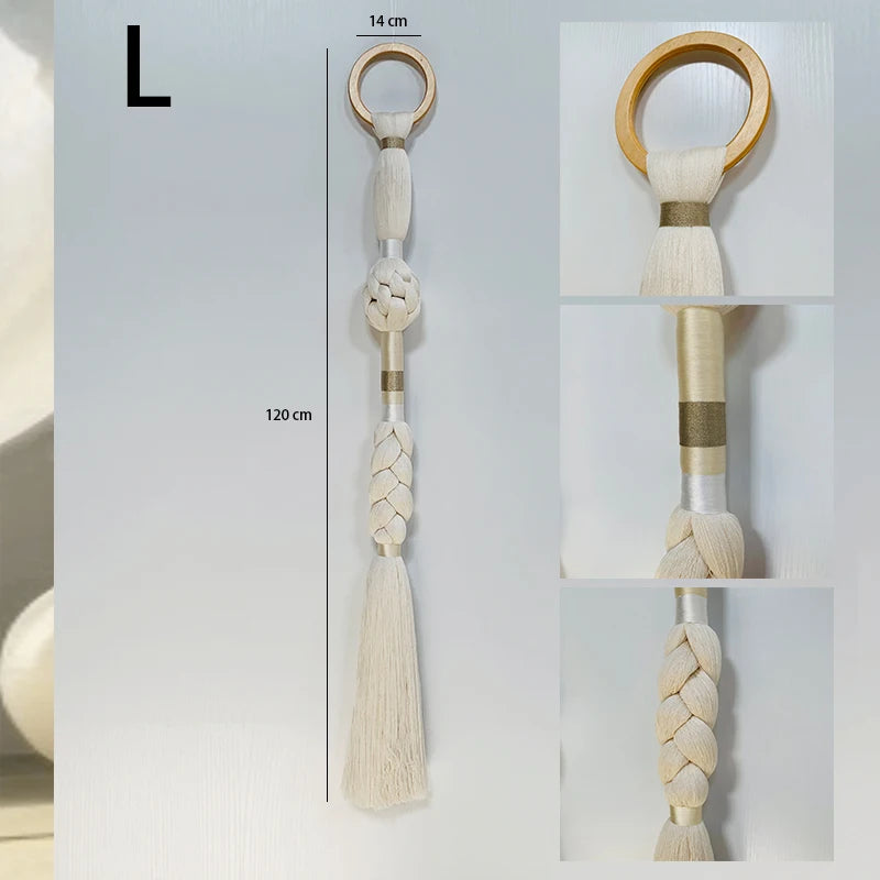 Boho Chic Art Decor Rope Knot Thick Polyester Luxury Woven Wall Hanging Decor For Wedding Or Living Room