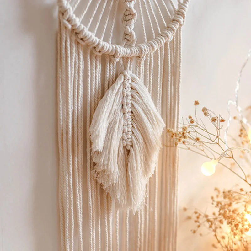 New Macrame Dream Catcher Nordic Wall Tapestry Ramadan Decoration Home Eid Mubrack Room Decoration Bohemian Children's Nursery
