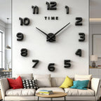Large 3D Wall Clock Luminous Classic Wall Clocks DIY Digital Clock Wall Watches Stickers Silent Clock for Home Living Room Table