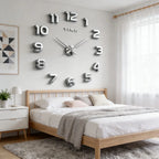 Large 3D Wall Clock Luminous Classic Wall Clocks DIY Digital Clock Wall Watches Stickers Silent Clock for Home Living Room Table