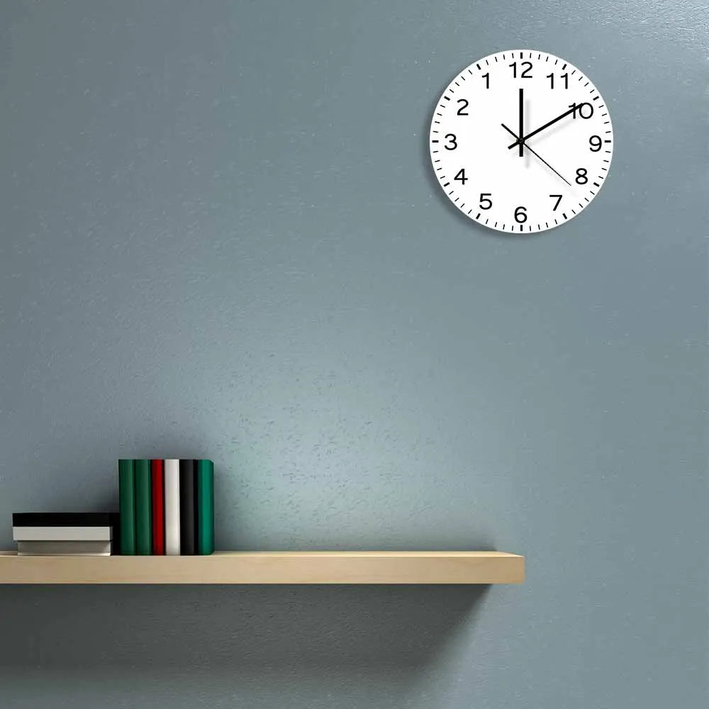 Anticlockwise Reverse Anti Wall Clock Countdown Simple Design Watch Home Decor For Living Room Run Backwards Printed Wall Clock