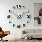 Large 3D Wall Clock Luminous Classic Wall Clocks DIY Digital Clock Wall Watches Stickers Silent Clock for Home Living Room Table