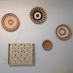 Boho Hand Woven Wall Basket Hanging Home Decorative Rustic Wall Basket Decor Pendants For Kitchen Farmhouse Table Living Room