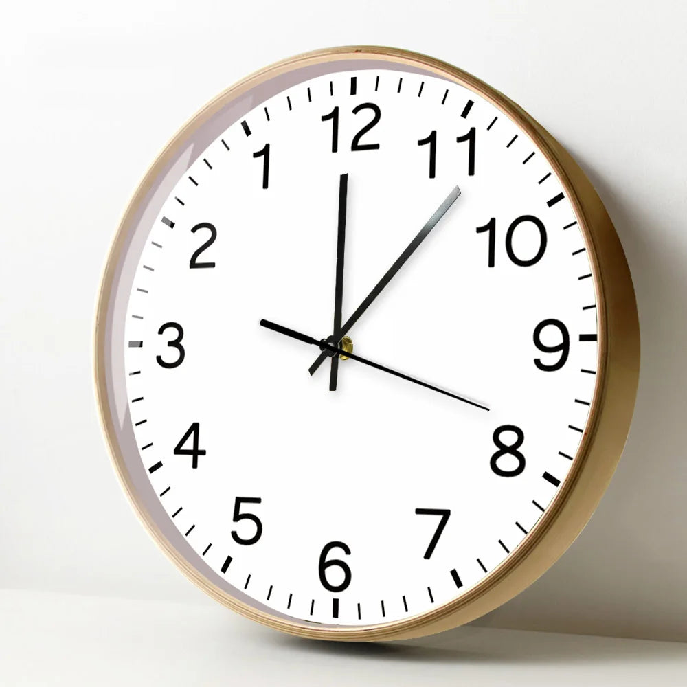 Anticlockwise Reverse Anti Wall Clock Countdown Simple Design Watch Home Decor For Living Room Run Backwards Printed Wall Clock