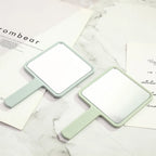 1PC Eyelash Extension Handheld Makeup Mirror Square Makeup Vanity Mirror with Handle Hand Mirror SPA Salon Compact Mirrors