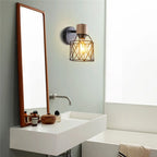 Nordic Wood Wall Lights Bedroom Bedside Lamp Black Creative Modern E27 Wall Lamps Suspension LED Home Lighting Sconce Room Decor