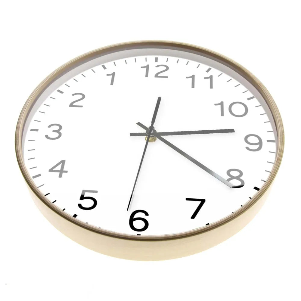 Anticlockwise Reverse Anti Wall Clock Countdown Simple Design Watch Home Decor For Living Room Run Backwards Printed Wall Clock