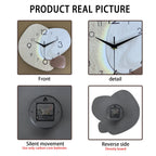 Modern Simple Wall Clock, Silent Quartz Clock, Bedroom Clock Living Room Sofa Background Decoration Wall Clock, No Battery