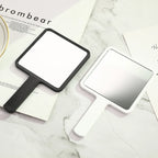 1PC Eyelash Extension Handheld Makeup Mirror Square Makeup Vanity Mirror with Handle Hand Mirror SPA Salon Compact Mirrors