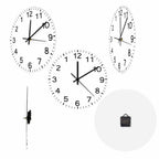 Anticlockwise Reverse Anti Wall Clock Countdown Simple Design Watch Home Decor For Living Room Run Backwards Printed Wall Clock
