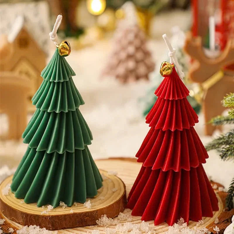 Christmas Tree Candle Scented Candles Aromatherapy Candle Handmade DIY Xmas Gift Holiday Home Ornament