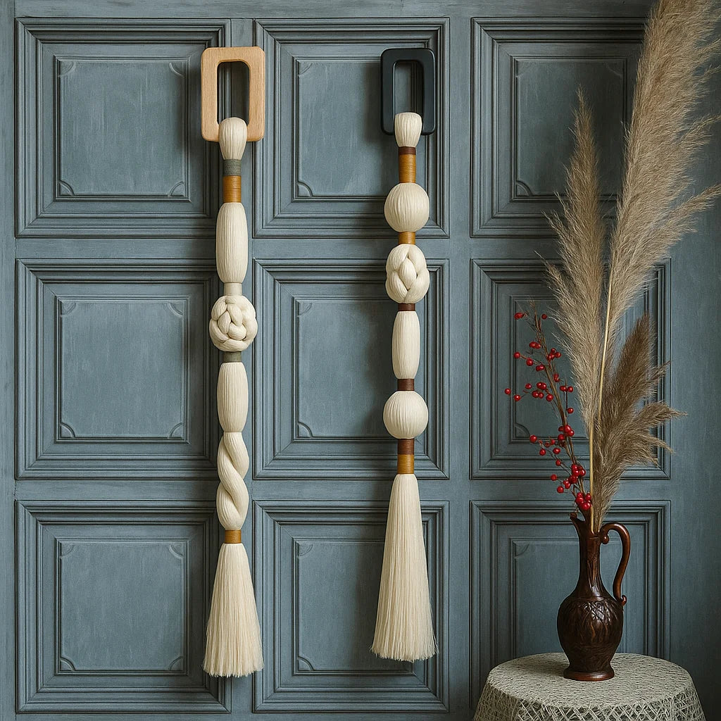 Boho Chic Art Decor Rope Knot Thick Polyester Luxury Woven Wall Hanging Decor For Wedding Or Living Room