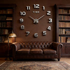 Large 3D Wall Clock Luminous Classic Wall Clocks DIY Digital Clock Wall Watches Stickers Silent Clock for Home Living Room Table