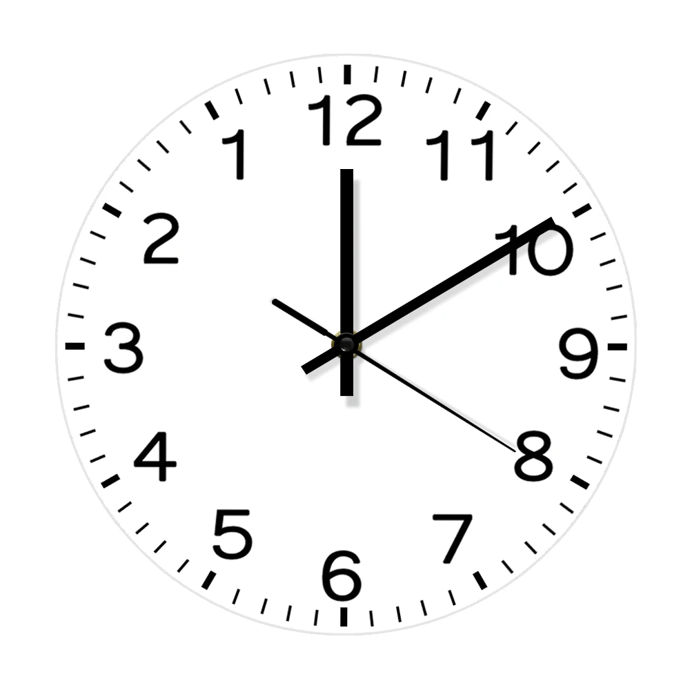 Anticlockwise Reverse Anti Wall Clock Countdown Simple Design Watch Home Decor For Living Room Run Backwards Printed Wall Clock
