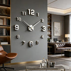 Large 3D Wall Clock Luminous Classic Wall Clocks DIY Digital Clock Wall Watches Stickers Silent Clock for Home Living Room Table