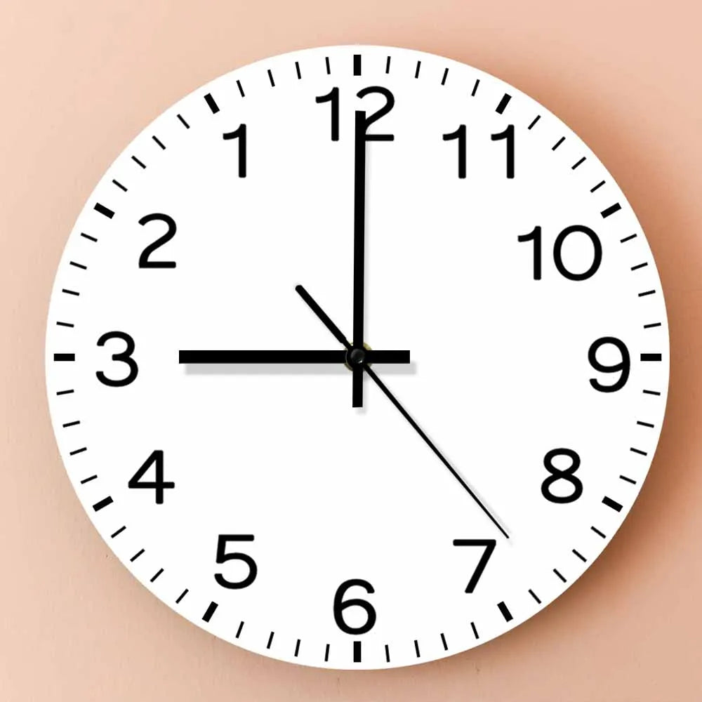 Anticlockwise Reverse Anti Wall Clock Countdown Simple Design Watch Home Decor For Living Room Run Backwards Printed Wall Clock