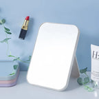 Portable Folding Cosmetic Mirror - Simple Square Desktop Makeup Mirror for Bedroom Decor