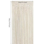 Hand-woven Macrame Door Curtain Bohemia Wall Hanging Tapestry For Home Window Doorway Bedroom Living Room Wedding Backdrop Decor