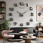 Large 3D Wall Clock Luminous Classic Wall Clocks DIY Digital Clock Wall Watches Stickers Silent Clock for Home Living Room Table
