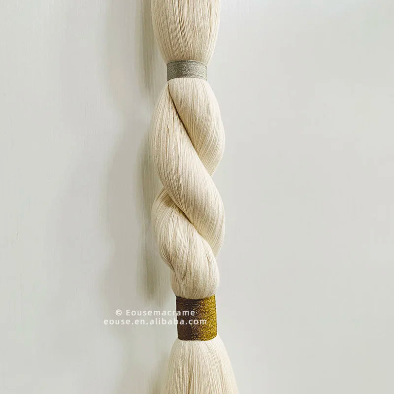 Boho Chic Art Decor Rope Knot Thick Polyester Luxury Woven Wall Hanging Decor For Wedding Or Living Room