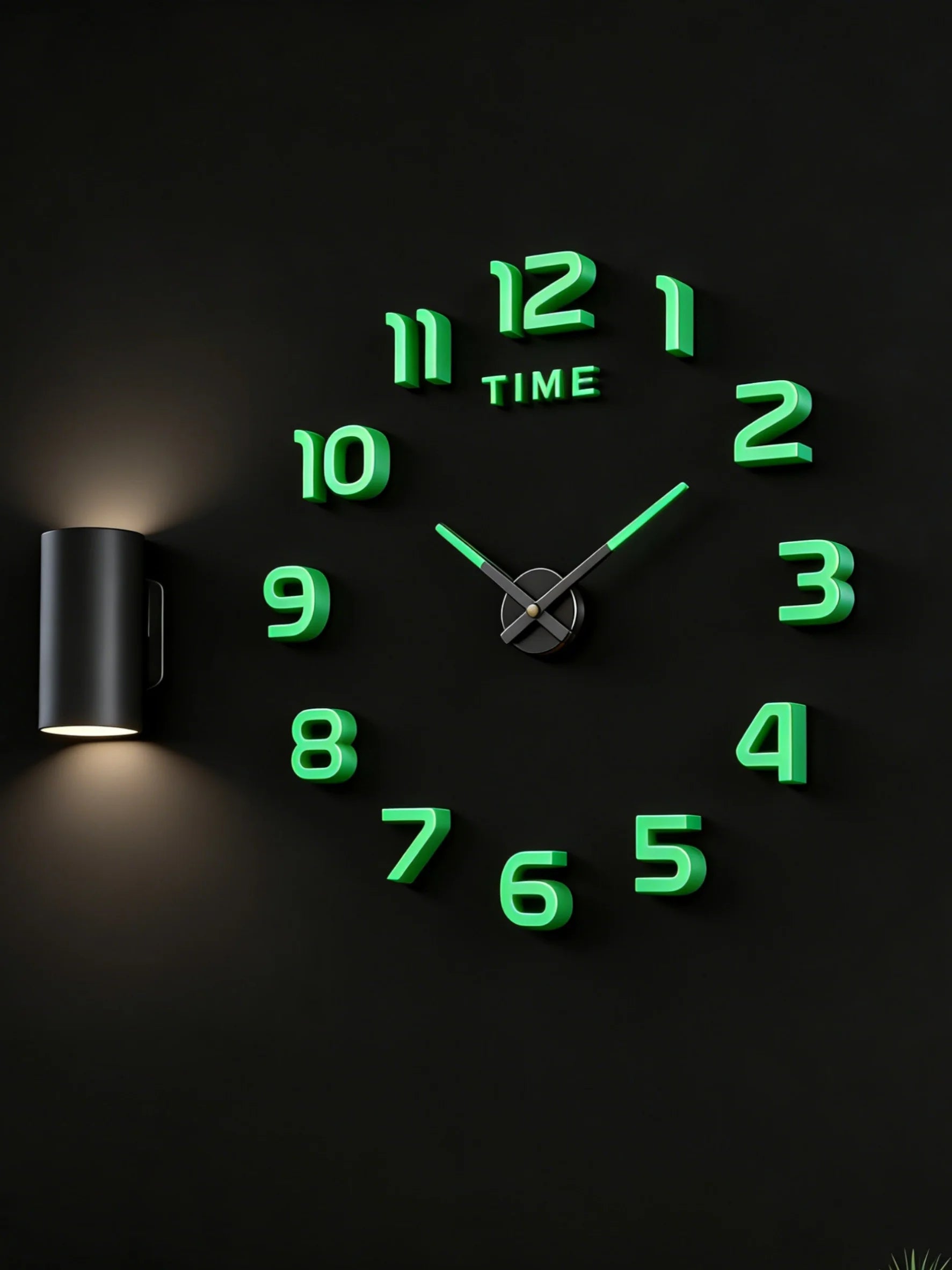 Large 3D Wall Clock Luminous Classic Wall Clocks DIY Digital Clock Wall Watches Stickers Silent Clock for Home Living Room Table