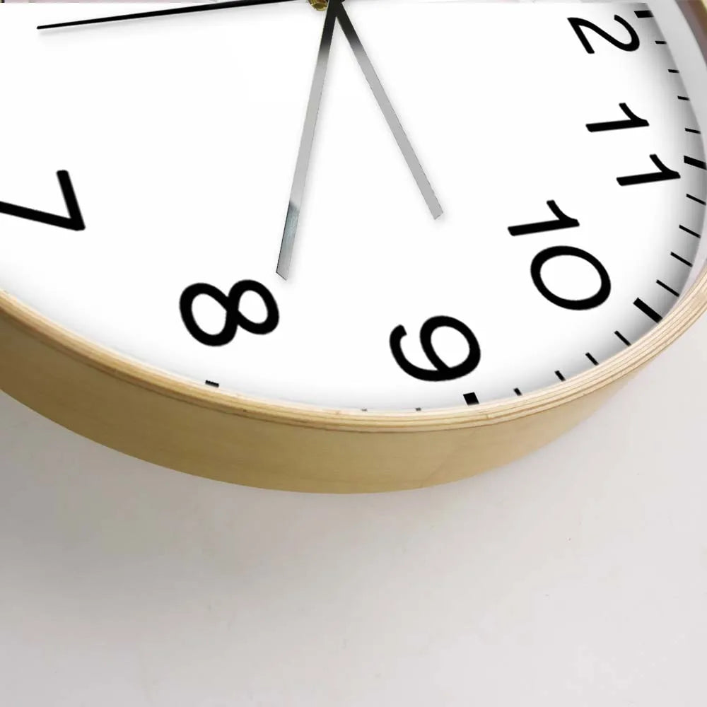 Anticlockwise Reverse Anti Wall Clock Countdown Simple Design Watch Home Decor For Living Room Run Backwards Printed Wall Clock