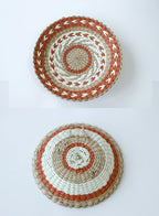 Boho Hand Woven Wall Basket Hanging Home Decorative Rustic Wall Basket Decor Pendants For Kitchen Farmhouse Table Living Room